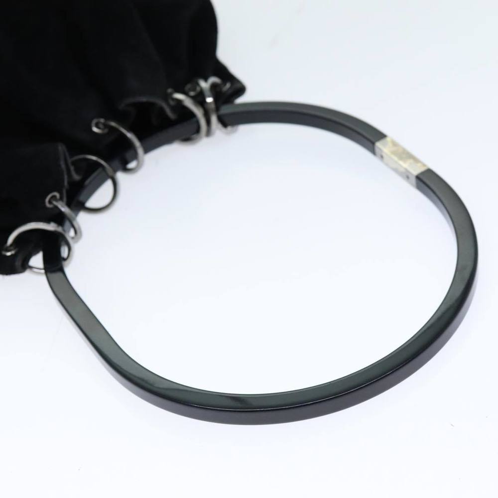 GUCCI Hand Bag Suede Outlet Black 001 3738 Auth 74647 - Picture 7 of 16